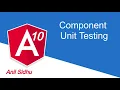Angular tutorial Component unit testing