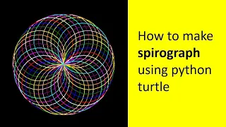 Spirograph using Python turtle