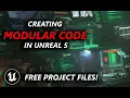 Making your Code modular through Components in Unreal Engine 5 FREE Project Files