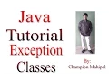 Learn Java Tutorial 22 Exception and classes to handle Exception
