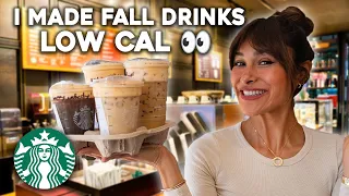 NEW STARBUCKS FALL DRINKS BUT LOW CALORIE!!