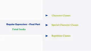 Regular Expressions - Part 2