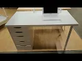 IKEA LINNMON COMPUTER TABLE WITH DRAWERS WHITE CLOSER LOOK IKEA FURNITURE TABLES SHOPPING REVIEWS