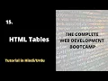 HTML Tables Complete Web Development Bootcamp Course 2022