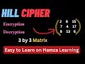 Hill Cipher 3 x 3 Encryption Decryption