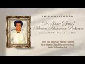 2026-03-21 Celebration of Life Service for Dr Janie Jane Marion Alexander Robinson