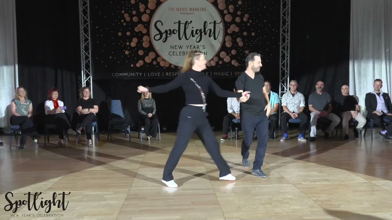 Spotlight New Year's Celebration 2024/2025 Masters Open Jack & Jill Sam Rothrock & Michele Dodaro