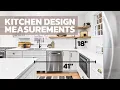 KITCHEN DESIGN MEASUREMENTS Ideal Clearances for Kitchen Counters Islands Cabinets More