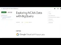 Exploring NCAA Data with BigQuery Quiklabs GSP160