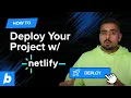 Deploying Bolt new with Netlify in ONE CLICK