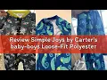 Review Simple Joys by Carter s baby-boys Loose-Fit Polyester Jersey Footed Pajamas