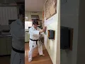 Lagu Sensei Miyazato Tatsuhide 7 dan Uechi ryu how to deliver a furi mawashi tsuki strike in a makiwara