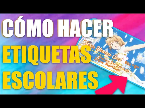 Download MP3 Cómo hacer etiquetas escolares en word | Etiquetas Personalizadas