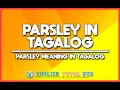 PARSLEY N TAGALOG TRANSLATION What is Parsley in Tagalog Meaning of Parsley in Tagalog