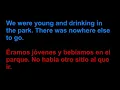 Bastille - Bad Blood (Live Piano Version) - Letra en español y en inglés en la pantalla