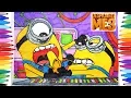 DESPICABLE ME 3 COLORING PAGES DRAWING AND COLORING MINIONS COLORING S FOR KIDS