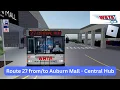 WRTA Roblox Bus Driving Route 27 Auburn Mall - Central Hub