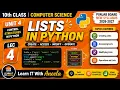 Python Lists Creating Accessing Modifying Lists 10th Class Punjab Board