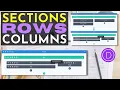 Rows Sections Columns in Divi Theme