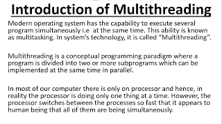 Introduction to Multithreading in Java Difference Between Multithreading And Multitasking