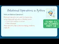 Relational Operators in Python part 18 Compare num string with Python Class Beginners