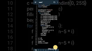 how to draw colorful stars in python turtle