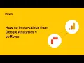 How to import data from GA4 to Rows