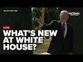 Trump talks White House improvements