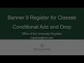 W M Banner 9 Conditional Add Drop