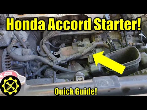 2008 - 2012 Honda Accord 2.4L Starter Replacement (Quick Guide)