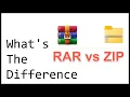What s The Difference Between ZIP And RAR Files