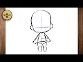 How to draw chibi body for beginners easy step by step
