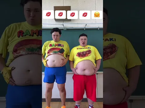 【BIGコラボ】120kg双子の熱烈キス炎上ダンス#dance #shorts #シャルロット #ンダホ