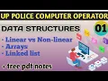 Day 01 UPPCO Data Structures Linear Data structure Array and Linked list Complete