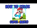 Coloring Mario How To Coloring Pages for Kids Monday Mandala