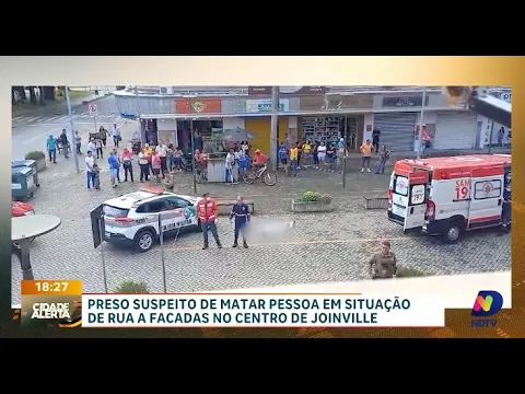 Justiça: suspeito de homicídio contra pessoa em situação de rua é preso em Joinville