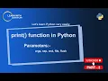 How to use print function in python PART - 3
