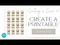 Create a Printable Page of TAGS - Canva Tutorial for Beginners