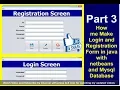 Java Project - Make Login and Register Form with source code Using NetBeans And MySQL Part 3