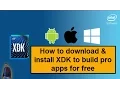 How to download install Intel XDK to build pro apps for free