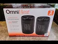 OmniHeat Digital Ceramic Personal Portable Heater 2-pack Unboxing and Review