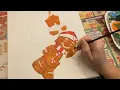 Gingerbread Blow Mold Christmas Painting 2022