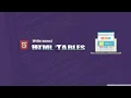 11 - HTML Tables