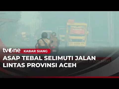Karhutla Bikin Jalan Lintas Provinsi Aceh Diselimuti Asap Tebal