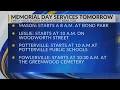 Memorial day Services Happening Tomorrow