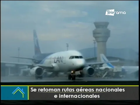 Se retoman rutas aéreas nacionales e internacionales