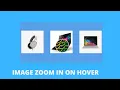 How to Create a jquery image zoom on hover