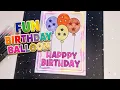 Easy Happy Birt ay Coloring Page Balloons Art for Kids