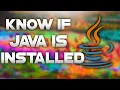 How to Know if Java is Installed Windows 10 Tutorial