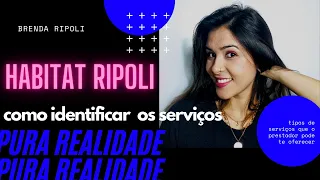 Tipo de servico que um profissional pode de oferecer HABITAT RIPOLI